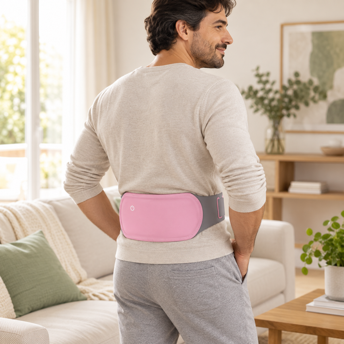 Cinturon calefactado para dolores menstruales y cólicos